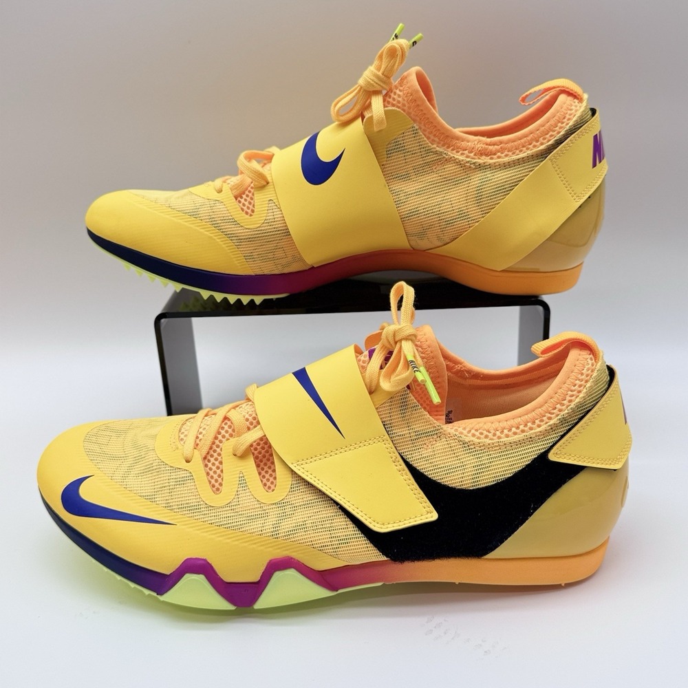 Size 9.5M- Nike Jump Pole Vault Elite Track & Field Jumping Spikes, Citron Pulse
